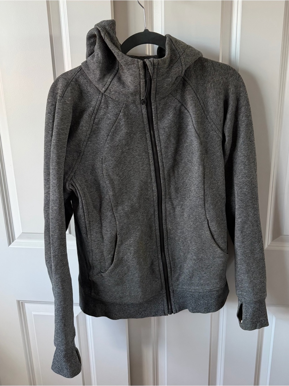 lululemon Scuba Full Zip Hoodie Heathered Gray Size 8